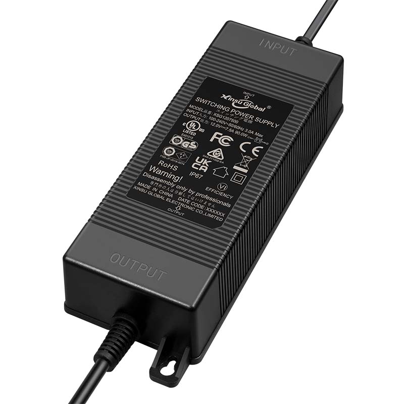 24V5A電源適配器 開關(guān)電源120W灌膠防水電源